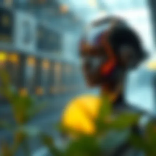 Future of AI Technology in Cryptocurrency A futuristic representation of AI technology in cryptocurrency