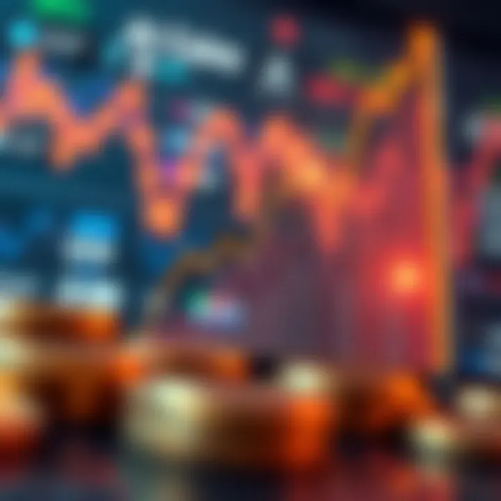 Market Growth of AI Coins An abstract chart showing the growth of AI coins in the market