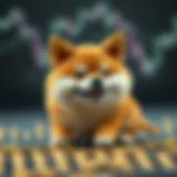 Illustration depicting the fluctuations of Baby Doge coin prices