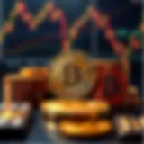 Conceptual representation of Bitcoin options trading