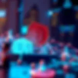 Innovative blockchain technology illustration