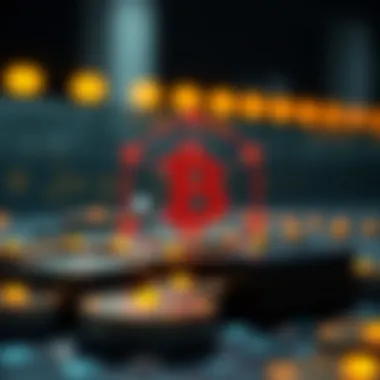 Visual diagram of blockchain technology