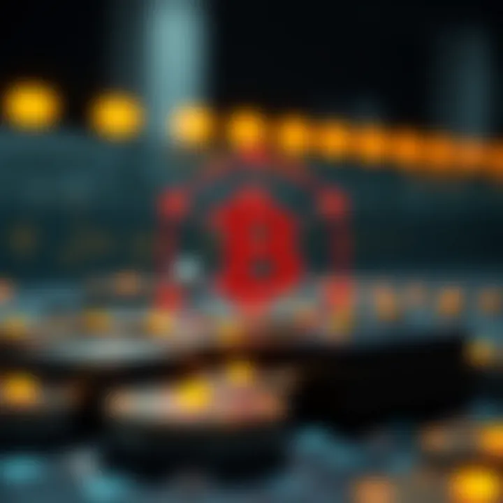 Visual diagram of blockchain technology