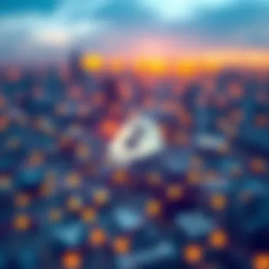 Infographic illustrating blockchain technology