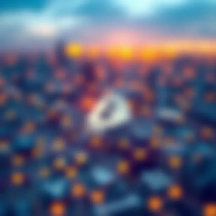 Infographic illustrating blockchain technology