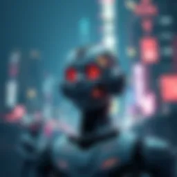 Conceptual representation of bots in the digital landscape
