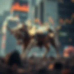 Symbolic representation of a bull market