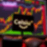 Celsius Brand and Market Dynamics Celsius logo displayed prominently against a backdrop of fluctuating cryptocurrency charts