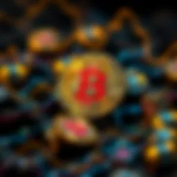 Conceptual representation of cryptocurrency dynamics