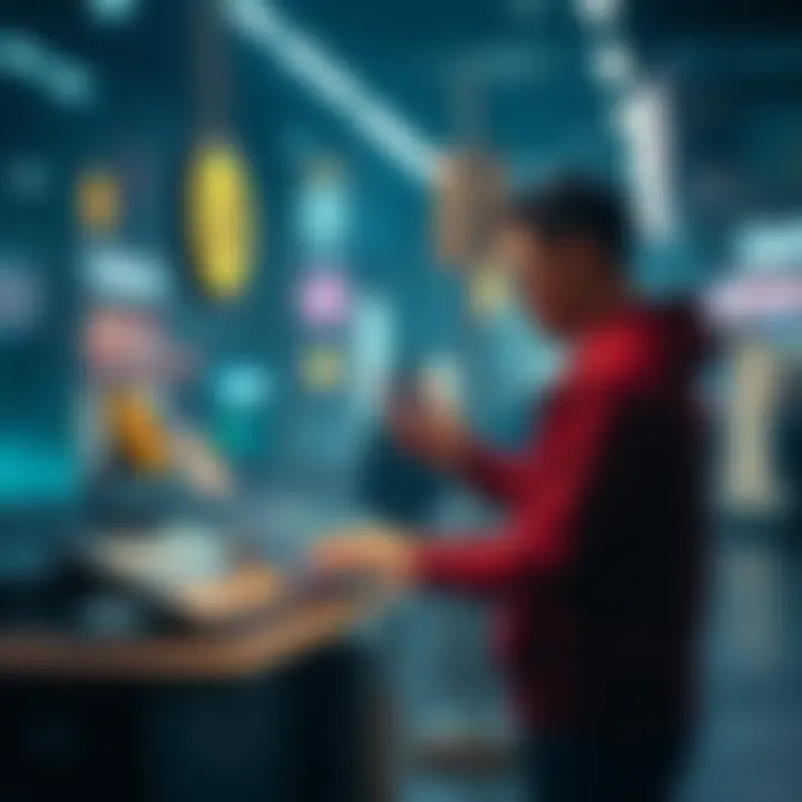 User Interaction with Coinlive Platform Illustration of user interaction with Coinlive platform