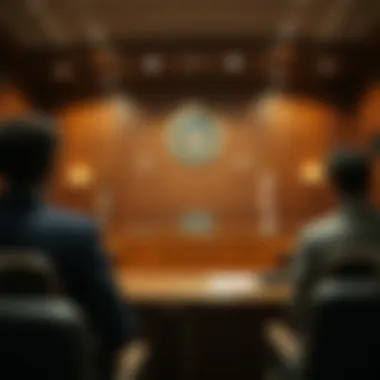 Inside the Courtroom Courtroom setting showcasing legal proceedings