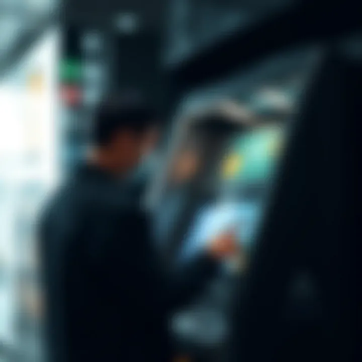 Navigating the Interface of Cryptocurrency ATMs User interaction with a cryptocurrency ATM