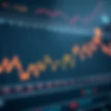 Graph depicting cryptocurrency market trends