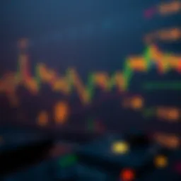 Conceptual illustration of cryptocurrency trading signals