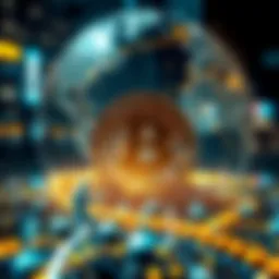 A futuristic representation of digital assets transforming global finance