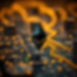 Visual representation of Ethereum blockchain transactions