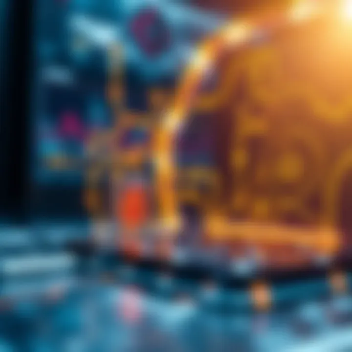 Future Innovations in Blockchain Technology Artistic depiction of future technological advancements in blockchain