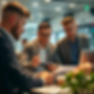 Investors Analyzing Cryptocurrency Trends Investors analyzing cryptocurrency trends
