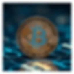 Abstract representation of LDO coin in digital finance