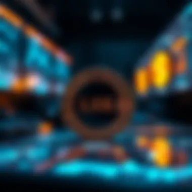 Understanding the Concept of LSK Coin Conceptual illustration of LSK coin in a digital environment