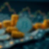 Conceptual representation of market capitalization in cryptocurrency