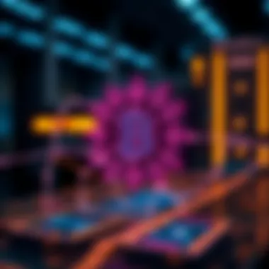 Blockchain technology integration illustration
