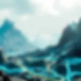 Futuristic digital landscape representing the metaverse