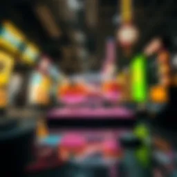 Visual representation of NFTs in the digital space