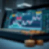 Conceptual illustration of a digital currency exchange platform