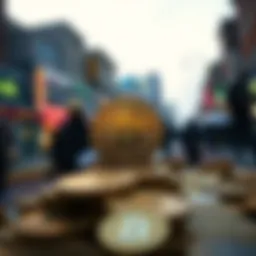 Conceptual representation of public minting in cryptocurrency