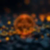 Illustration of PYTH Coin concept and blockchain network