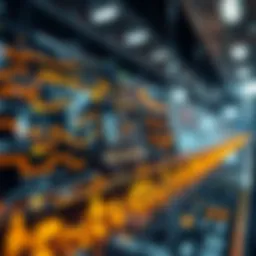 Visual representation of real-time data sharing in blockchain