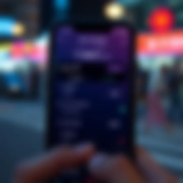 Real-time currency conversion application on a smartphone
