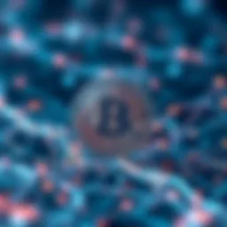 Conceptual representation of blockchain technology