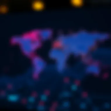 Revolut's Global Reach in Finance Global map highlighting Revolut's international presence