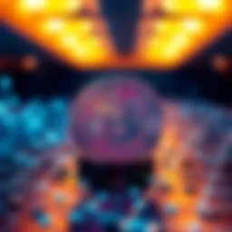 A visual representation of blockchain technology in finance