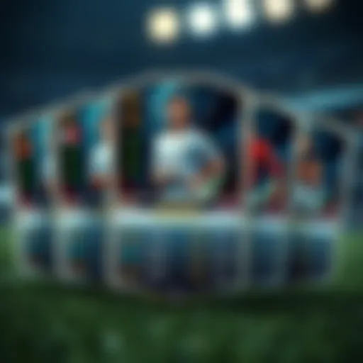 Explore the World of Digital Soccer Cards Virtual soccer trading cards showcasing various players.