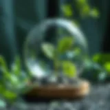 A symbolic representation of environmental sustainability with green elements