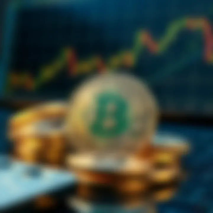 Illustration of trading strategies in cryptocurrency