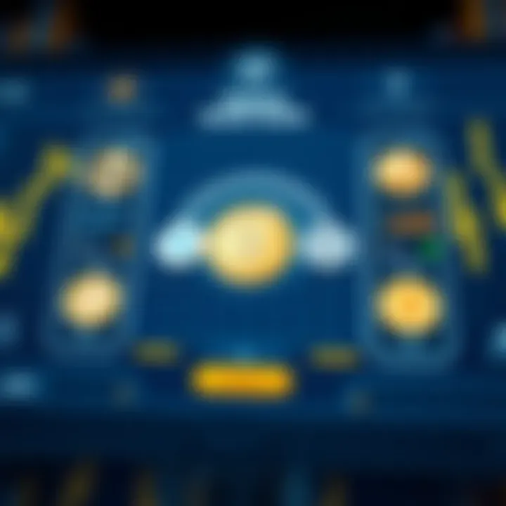 Innovative Digital Wallet Interface A secure digital wallet interface showcasing multiple cryptocurrencies